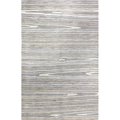 Bashian Bashian R129-GY-6X9-HG349 Bashian Greenwich Collection Geometric Contemporary Wool & Viscose Hand Tufted Area Rug; Grey - 5 ft. 6 in. x 8 ft. 6 in. R129-GY-6X9-HG349